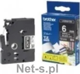 Akcesoria do kas i terminali - Brother Taśma 6mm White on Black - miniaturka - grafika 1
