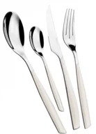 Zestawy sztućców - Bugatti Italy Sztućce Casa GLAMOUR - 24 elementy dla 6 osób (BIAŁE) GLAU-021G50 - miniaturka - grafika 1