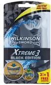 Maszynki do golenia i wkłady - Wilkinson Sword Xtreme 3 Black Edition maszynki jednorazowe Aloe Vera 3 + 1 Ks - miniaturka - grafika 1