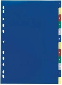 DURABLE Przekładka PP A4, kolorowe indeksy, 1-12 - Przekładki do segregatorów DURABLE Przekładka PP A4, kolorowe indeksy, 1-12 - Przekładki do segregatorów - miniaturka - grafika 1