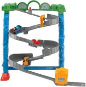 Pociągi dla dzieci - Fisher Price Take n Play Super tor zjazdowy Tomka BCX21 - miniaturka - grafika 1