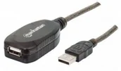 Kable komputerowe i do monitorów - Manhattan Przedłużacz aktywny Hi-Speed USB 2 010 m 150248 - miniaturka - grafika 1