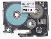 Taśmy do drukarek barwiące - Brother Taśma biała z czarnym nadrukiem TZ241; 18 mm - miniaturka - grafika 1