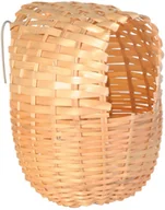 Klatki i wyposażenie dla ptaków - Trixie Bambusowa lęgówka dla egzotycznych ptaków 15x12cm 5605 - miniaturka - grafika 1