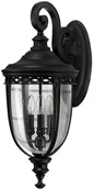 Lampy ogrodowe - Elstead Lighting Kinkiet ENGLISH BRIDLE  FE/EB2/L BLK IP44 - miniaturka - grafika 1