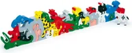 Układanki dla dzieci - Small Foot Design Układanka Wesołe zwierzęta. Literki i LIczby. - miniaturka - grafika 1