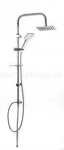 Laveo Drop Kolumna prysznicowa natynkowa chrom PL500KX - Zestawy prysznicowe - miniaturka - grafika 2