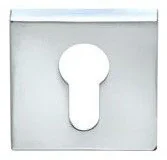 Szyldy i rozety - Dnd Martinelli Rozeta kwadratowa WKŁADKA R65 SATYNA CHROM 10-1973 - miniaturka - grafika 1