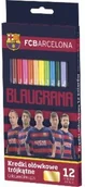 Kredki, ołówki, pastele i pisaki - Astra KREDKI OŁÓWKOWE 12 KOLORÓW FC BARCELONA 312116005 - miniaturka - grafika 1