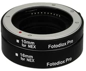 Tulejki, adaptery, redukcje do aparatów - Fotodiox MACRO-Tube-NEX PRO samochód makro rurę-przedłużkę samochodowy zestaw 10 MM/16 MM Tubes z funkcją automatycznego ustawiania ostrości/TTL automatyczna regulacja ekspozycji Auto MRC Kit-NEX - miniaturka - grafika 1