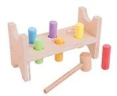 Zabawki interaktywne dla dzieci - Bigjigs Toys Ltd Toys Pierwsza Przebijanka - 72934303748ZA - miniaturka - grafika 1