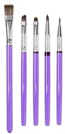 Przybory do gotowania - Wilton 1907-1352 komplet pędzelków do dekorowania, tworzywo sztuczne, fioletowe, 5 elementów 154957 - miniaturka - grafika 1