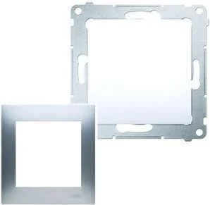 Kontakt Simon Zaślepka ramki srebrna DPS.01/43 Simon54 - Klawisze i ramki - miniaturka - grafika 2