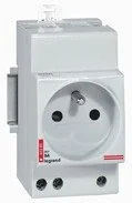 Legrand Gniazdo modułowe 2P+Z 10/16A 250V na szynę G380 004280 004280 - Gniazdka elektryczne - miniaturka - grafika 3