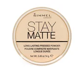 Pudry do twarzy - Rimmel Stay Matte Pressed Powder matujący Puder 001 Transparent - miniaturka - grafika 1