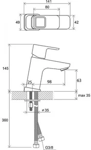 Ravak 10° TD 012.00 X070064 - Baterie umywalkowe - miniaturka - grafika 2