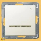 Wyłączniki światła i elektryczne - Ospel Impresja Modul Łącznik schodowy z podświetleniem ŁP-3YS/m/27 - miniaturka - grafika 1