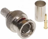 Złącza, przejściówki, adaptery - Wtyk BNC ZACISKANY NA RG59 BNC-W75/ZAC-RG59*P10 - miniaturka - grafika 1