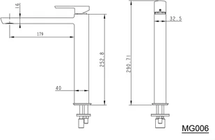 Sapho Mixona MG006 - Baterie umywalkowe - miniaturka - grafika 2