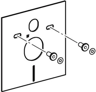 Geberit Zestaw do izolacji akustycznej Do kompaktu WC i bidetu biały 156.050.00.1 - Stelaże i zestawy podtynkowe do WC - miniaturka - grafika 5
