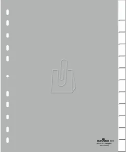 DURABLE Przekładki do segregatora A4 12 stron szare 6446-10 - Przekładki do segregatorów - miniaturka - grafika 2