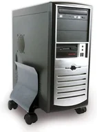 Podnóżki, podpórki, podkładki - Fellowes <![CDATA[Podstawa CPU Premium, grafitowa + organizator kabli - grafitow - miniaturka - grafika 1