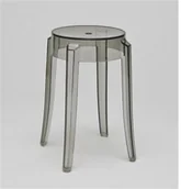 Taborety i hokery - D2.Design Stołek Duch Szary transp. 46cm 14185 - miniaturka - grafika 1