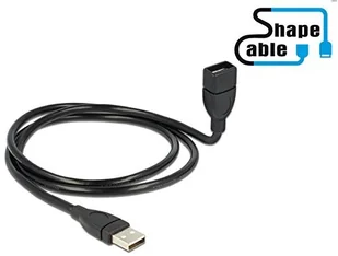 Delock Kabel USB A - A 1.00m ShapeCable 83500 - Kable USB - miniaturka - grafika 2