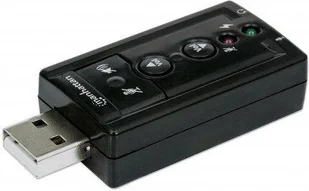 Manhattan Hi-Speed USB 3D (151429) - Karty dźwiękowe Manhattan Hi-Speed USB 3D (151429) - Karty dźwiękowe - miniaturka - grafika 3