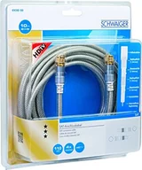 Kable - Schwaiger odbiornik satelitarny przewód (110dB, F-Stecker, 10 m) przezroczysty 4004005203462 - miniaturka - grafika 1
