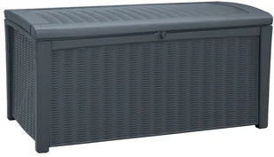 Keter Plastics Skrzynia ogrodowa Borneo antracyt 218863 - Skrzynie ogrodowe - miniaturka - grafika 3