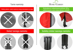 Home&Garden Namiot handlowy 600 x 300 cm czerwony 375660 - Pawilony ogrodowe - miniaturka - grafika 12