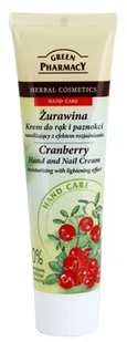 Green Pharmacy KREM DO RĄK I PAZNOKCI NAWILŻAJĄCY Z EFEKTEM ROZJAŚNIANIA ŻURAWINA 100ML - Kremy i maski do rąk - miniaturka - grafika 3