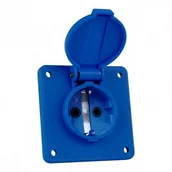 Osprzęt siłowy - Gniazdo tablicowe jednofazowe Schuko 16A/3P 2P+PE 250V IP54 system niemiecki Typ F 7178 Bals 1789 BL7178 - miniaturka - grafika 1