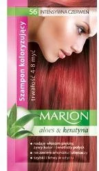 Marion Szampon Koloryzujący Aloes & Keratyna 56 intensywna czerwień - Farby do włosów i szampony koloryzujące - miniaturka - grafika 2