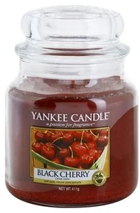 Yankee Candle Black Cherry 411 g Classic średnia świeczka zapachowa (YSSBC1 / - Świece - miniaturka - grafika 2