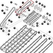 Części i akcesoria do maszyn rolniczych - CNH ŁAŃCUCH NAPĘDU PRZENOŚNIKA POCHYŁEGO 86579626 - miniaturka - grafika 1