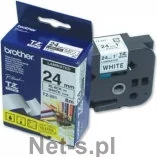 Akcesoria do kas i terminali - Brother Taśma 24mm BLACK ON WHITE - miniaturka - grafika 1