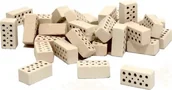Klocki - Teifoc Cegiełki prostokątne białe 906602 - miniaturka - grafika 1