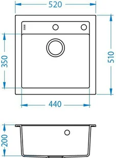 Alveus FORMIC 20 BEŻOWY 4402055-I - Zlewozmywaki - miniaturka - grafika 2