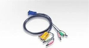 Aten 2L-5302P Kabel HD15 - SVGA + myszPS + klawPS + Audio 1.8m - Przełączniki KVM - miniaturka - grafika 2