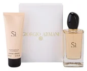 Balsamy i kremy do ciała - Giorgio Armani Si woda perfumowana 100 ml + mleczko do ciała 75 ml - miniaturka - grafika 1
