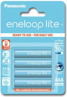Panasonic ENELOOP LITE AAA 550mAh 3000 CYKLI 4SZT (154005) - Ładowarki i akumulatory - miniaturka - grafika 2