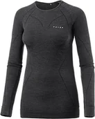 Bluzy narciarskie - FALKE Falke Bielizna Damska Koszulka Wool Tech Koszulka Z Długim Rękawem Longsleeve Comfort, Czarny, L (33211_3000_L) - miniaturka - grafika 1