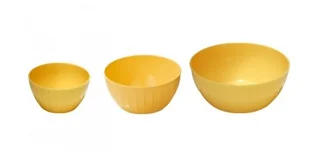 Tescoma Misy plastikowe DELÍCIA, zestaw 3 szt., żółty 630364-12 - Miski i półmiski - miniaturka - grafika 3