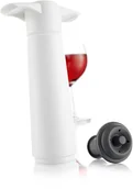 Pozostałe akcesoria barmańskie - Vacu Vin Pompka próżniowa do wina z korkiem Wine Saver biała - miniaturka - grafika 1