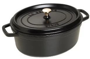 Staub Garnek Żeliwny Cocotte 33 cm Czarny 40509-322-0 - Garnki - miniaturka - grafika 2