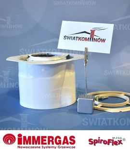 Spiroflex Adapter IM Biały 60/100 SX-TD60/100AIMB - Kominy i akcesoria - miniaturka - grafika 2