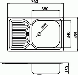 Ferro DR43/76 - Zlewozmywaki - miniaturka - grafika 2