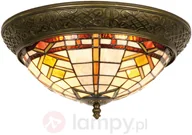 Lampy sufitowe - Clayre&Eef LEVKE - lampa sufitowa w stylu Tiffany - miniaturka - grafika 1
